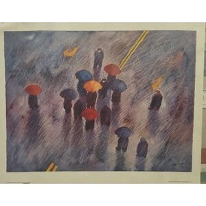 Vintage 1989 David Chorlton "In The Crossroad" Limited Edition Print 313/750